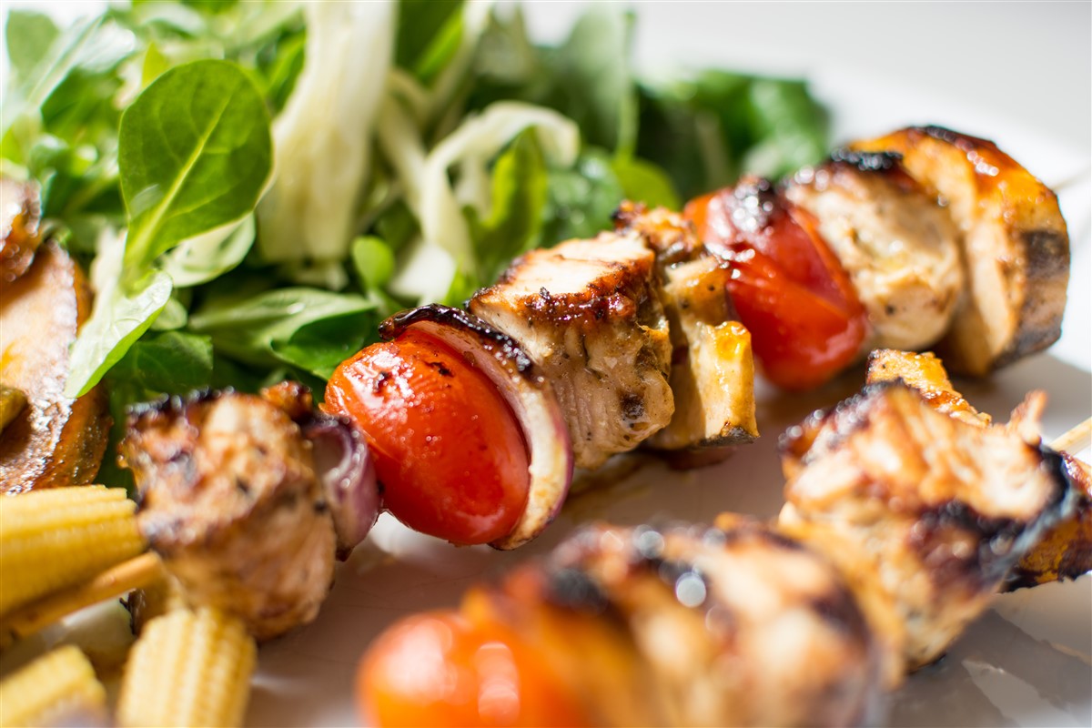 brochettes de poulet