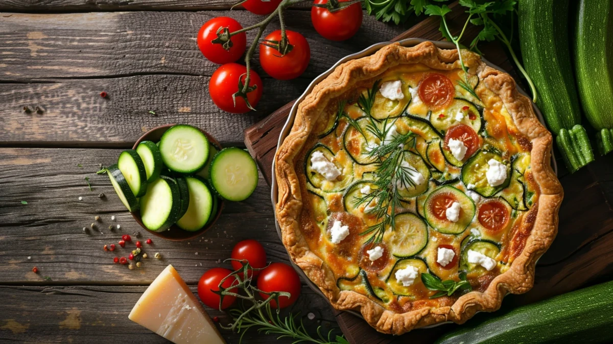 quiche aux courgettes